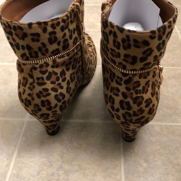 New Angel Steps Boots Leopard Print Size 10 - Picture 3 of 6